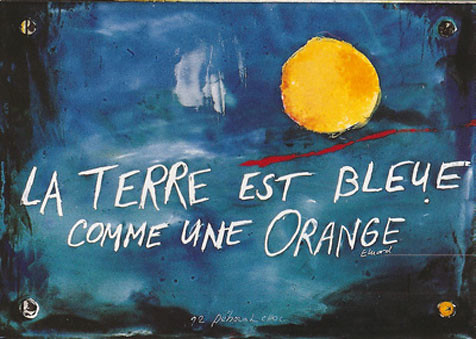 La terre est bleue
